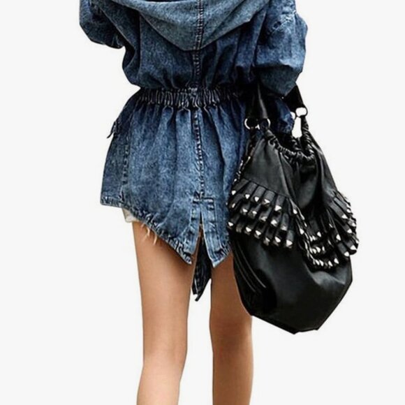 Vintage Denim Hooded Jacket - Picture 7 of 7